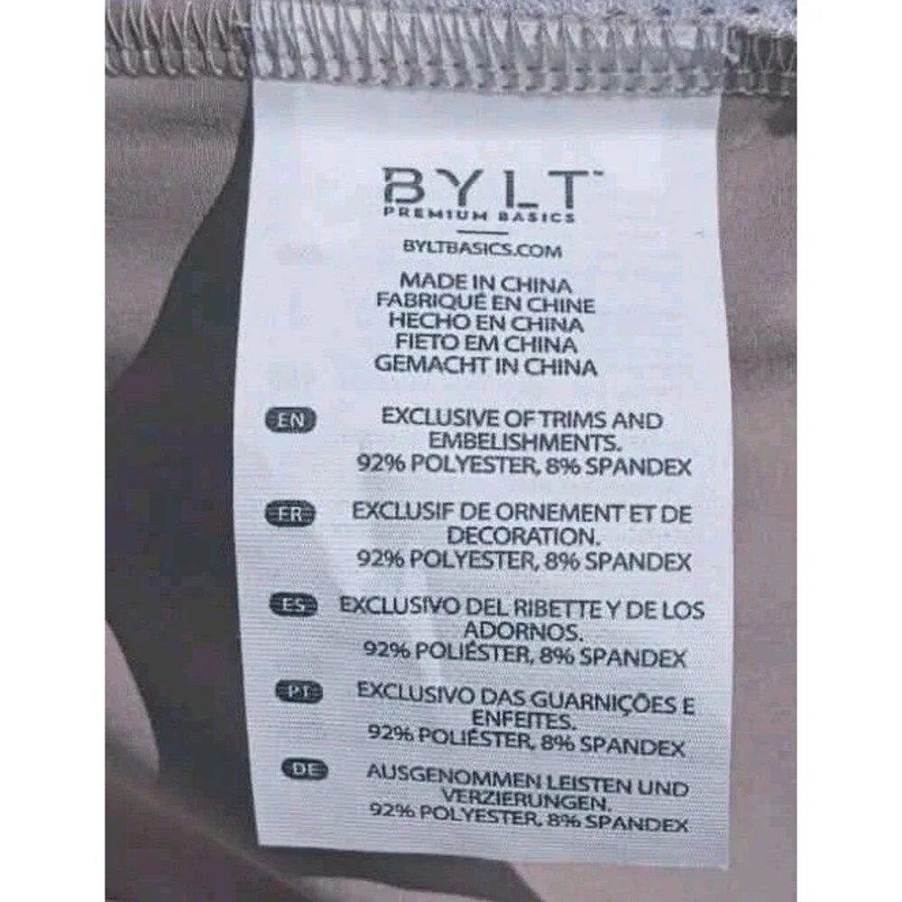 New BYLT Basics Men's Beige Shorts 3XL Pockets Quick Dry Resortwear Beach